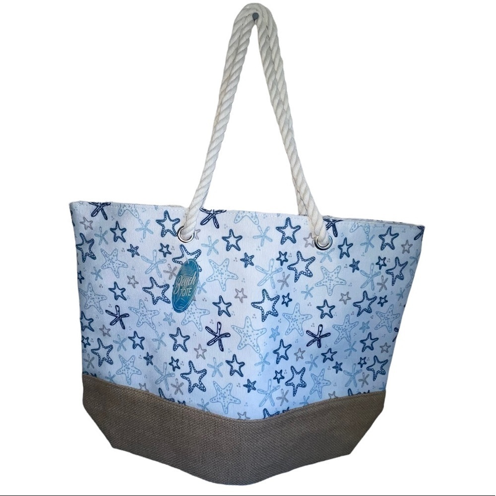 🌻 NWT- Adorable Starfish Beach Tote- great for Vacation.